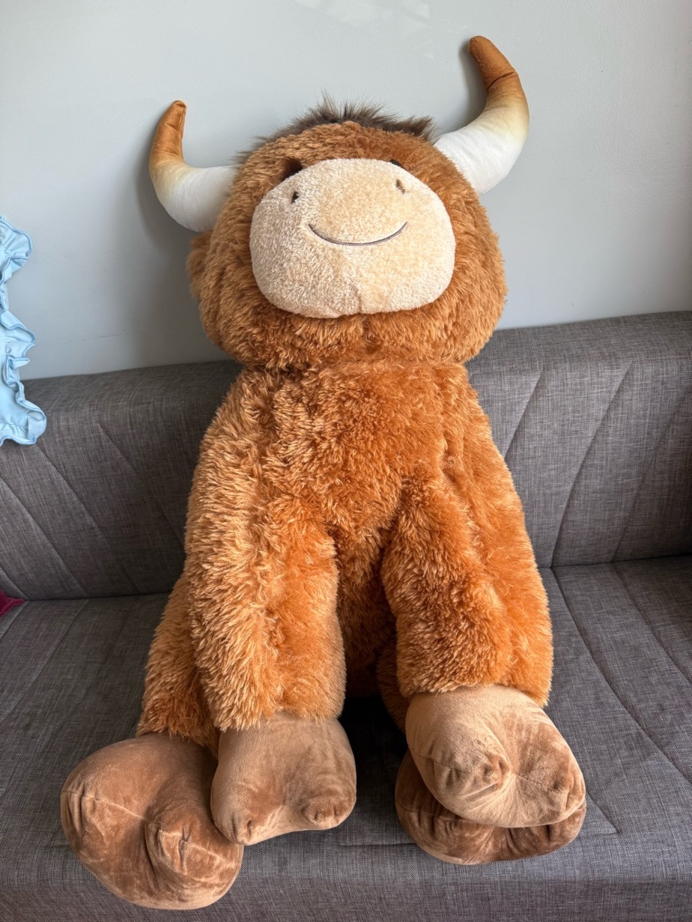 Plush Highland Cow Stuffed Animal - Brown